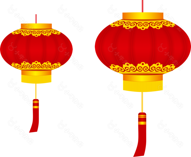 中国风传统灯笼元素