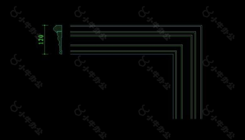 CAD室内设计施工图常用图块之饰线