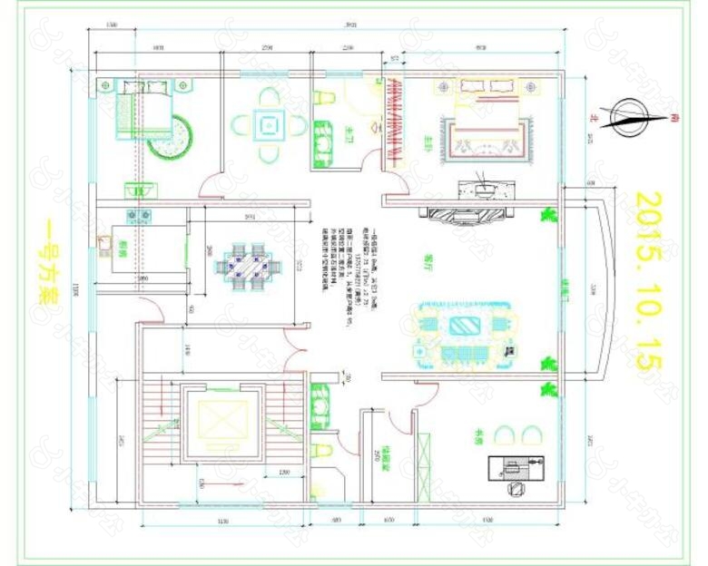 某自建别墅布置图