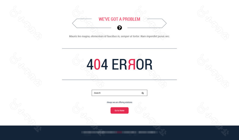 国外的企业购物商城网站之404错误界面