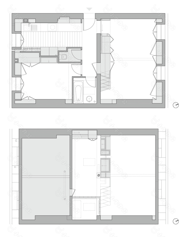 房屋建筑室内施工效果图