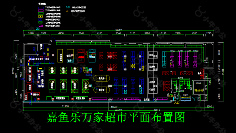 超市平面布局