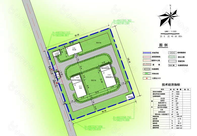 建筑规划总平面图素材