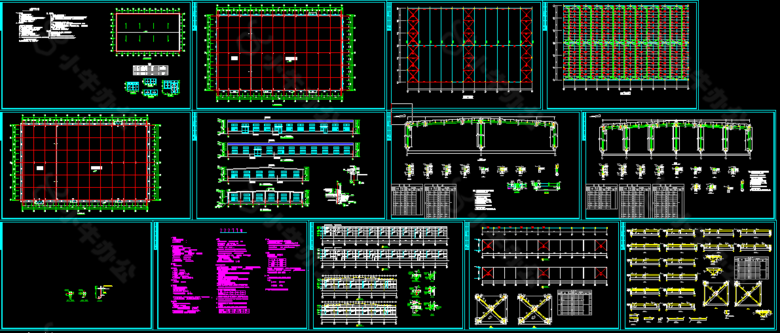 某市钢结构厂房施工图