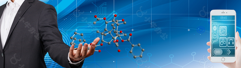 科技律动生命蓝色背景