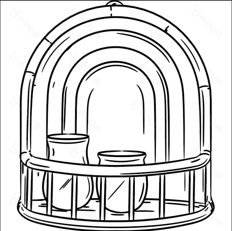 家具摆件简笔画