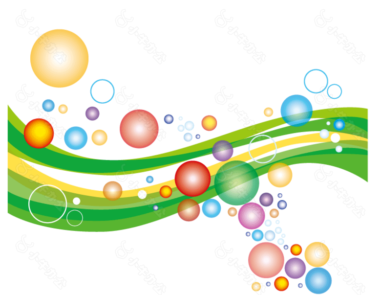 节日泡泡彩带图片