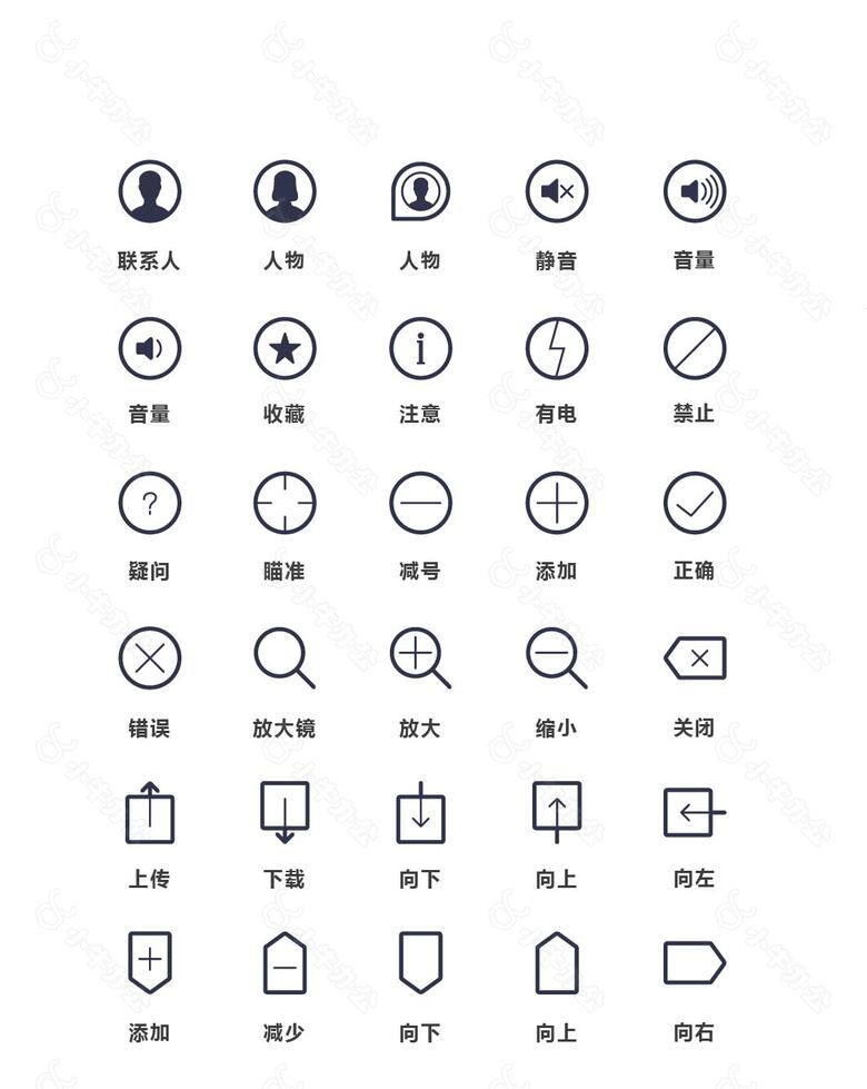 矢量手机图标UI