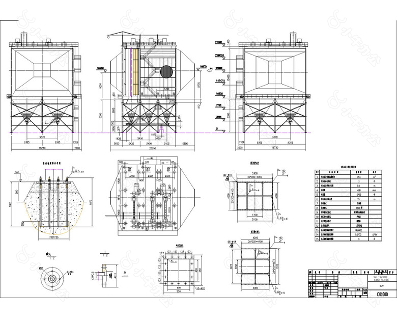 264平米电除尘器图纸