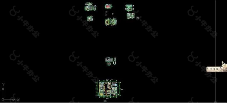 春秋茶楼部分施工图(二进院公共空间)