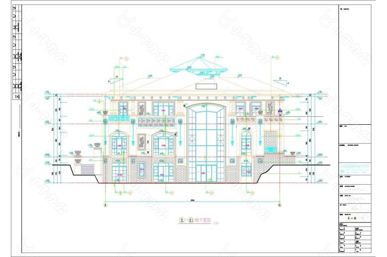 上海某豪华别墅施工图纸