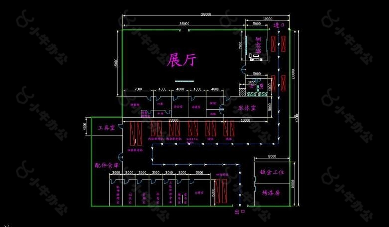 三S店布局图