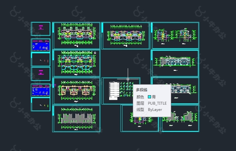 cad建筑素材 玉泉馨园别墅施工图