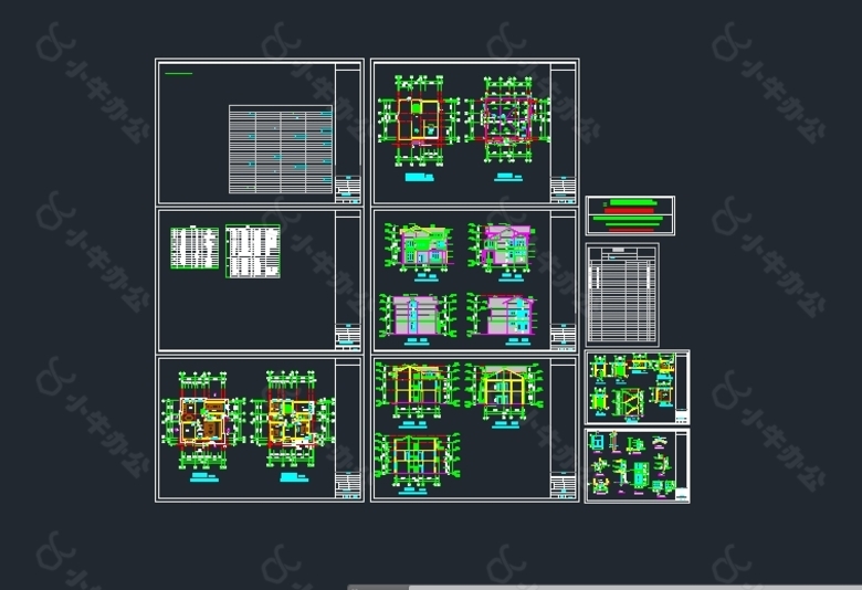 上海某别墅建筑施工图