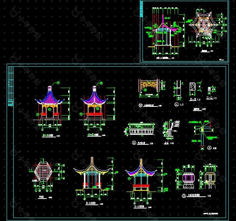 亭子施工图
