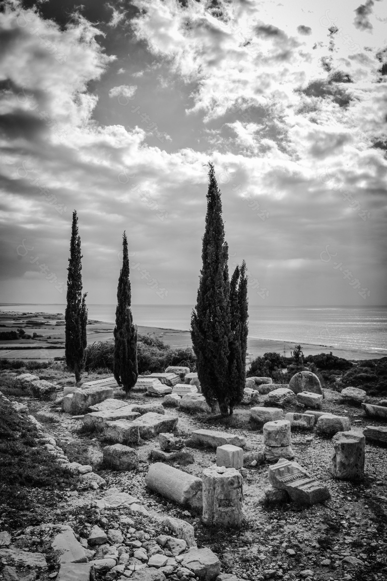 废墟,塞浦路斯,kourion