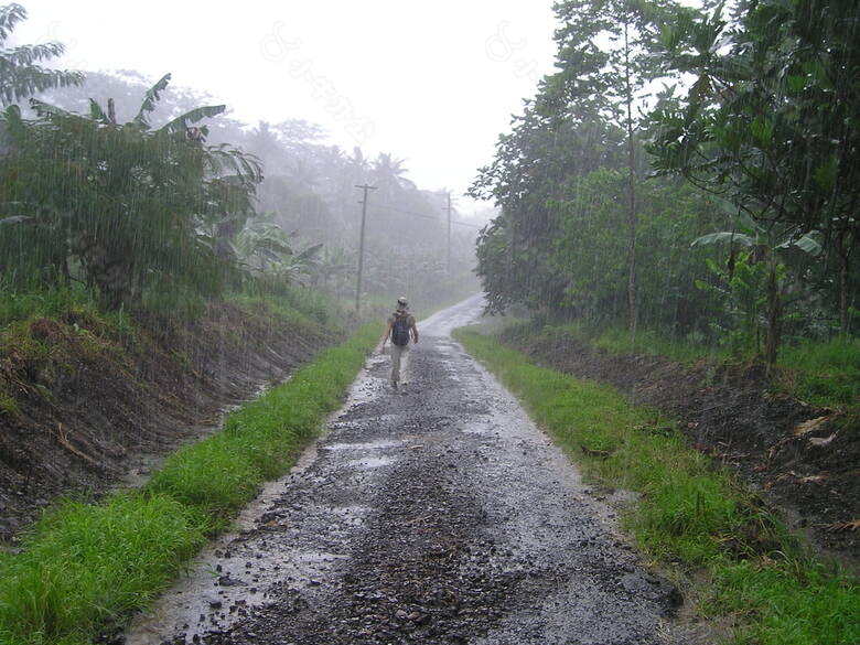 瓢泼大雨,雨季,萨摩亚