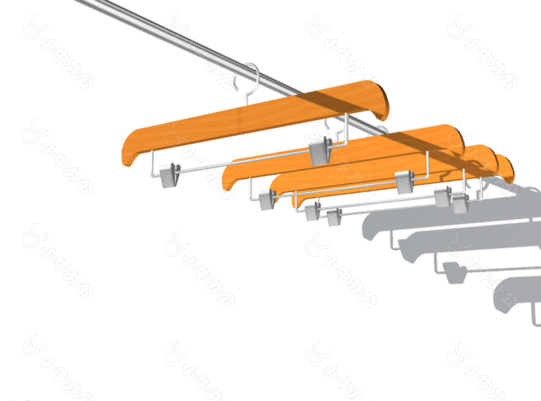 晾衣架模型图片