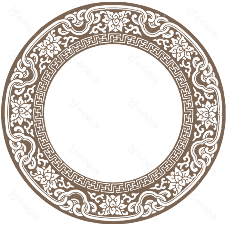 古典圆形装饰修饰图案