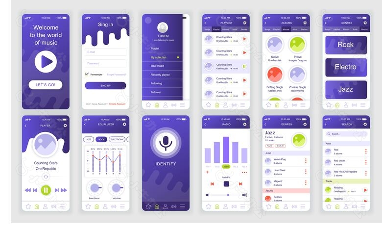音乐手机软件APP界面设计