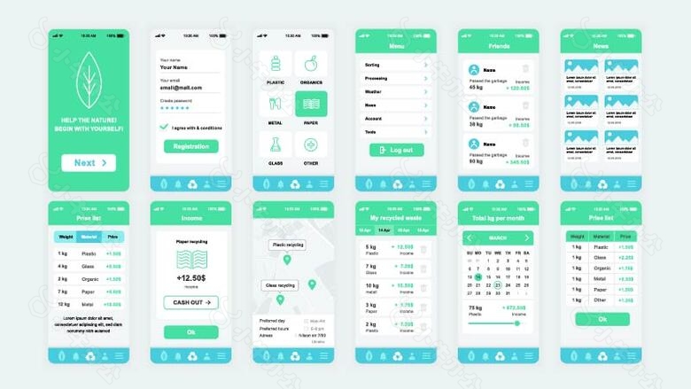 环保手机APP界面设计