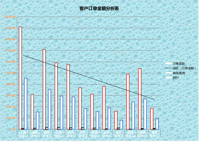 浅蓝清晰产品订单记录表no.2