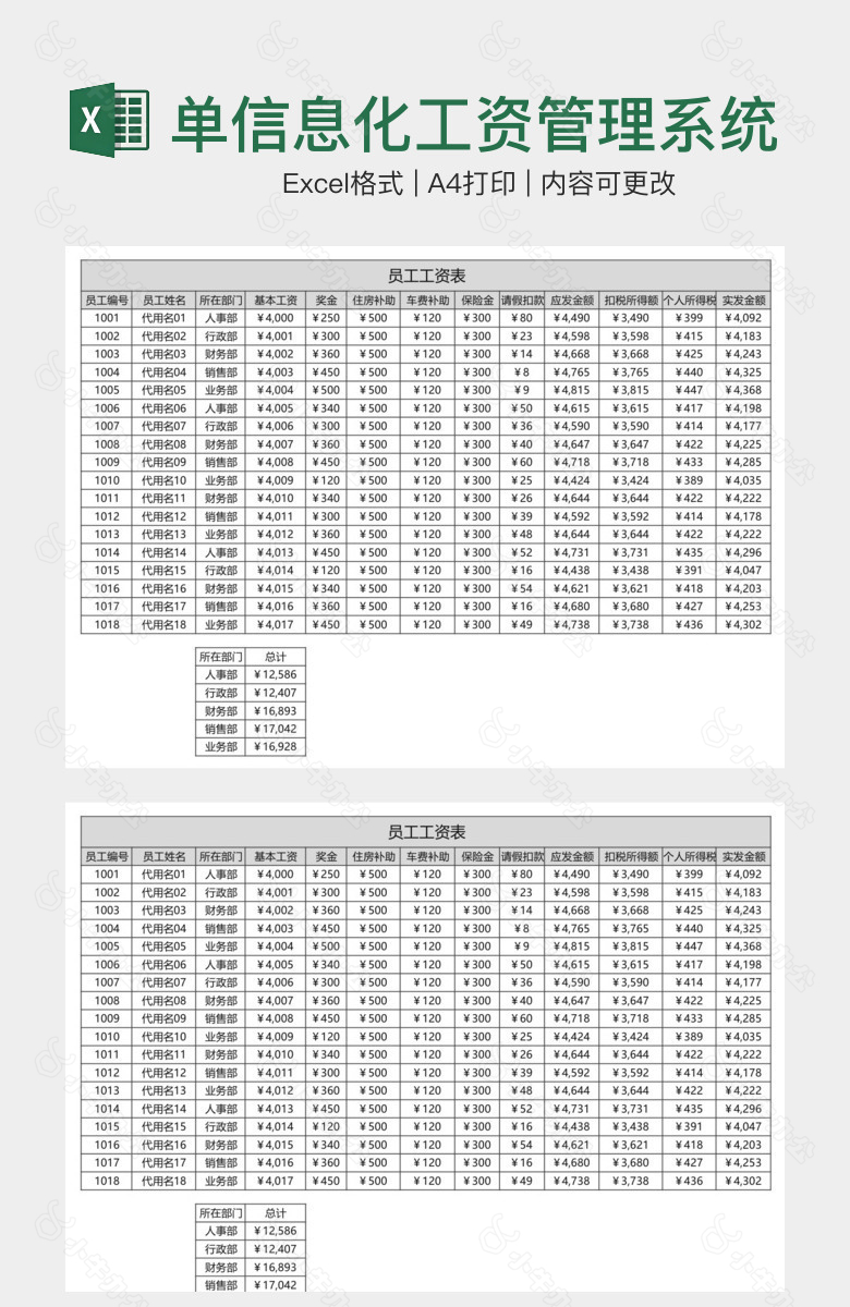 简单信息化工资管理系统