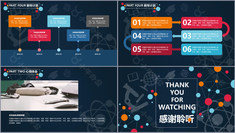 创意个性教学工作报告PPT模板no.3