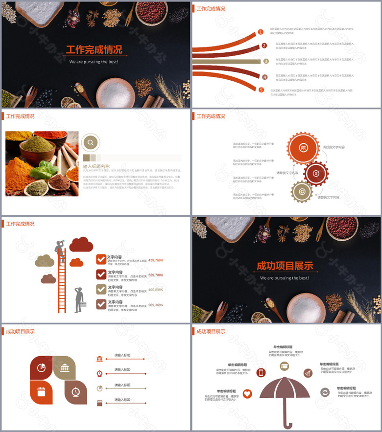 创意简洁食品健康总结计划PPT模板no.2