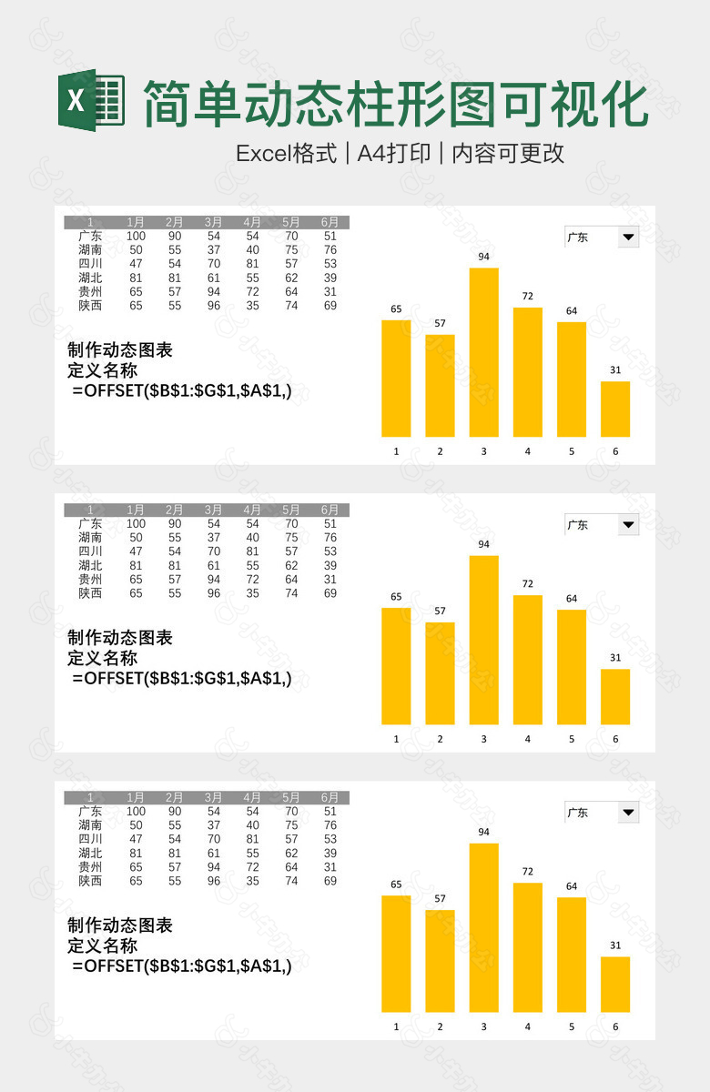 简单动态柱形图可视化