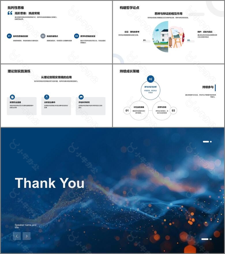 哲学讨论锻炼思维PPT模板no.4