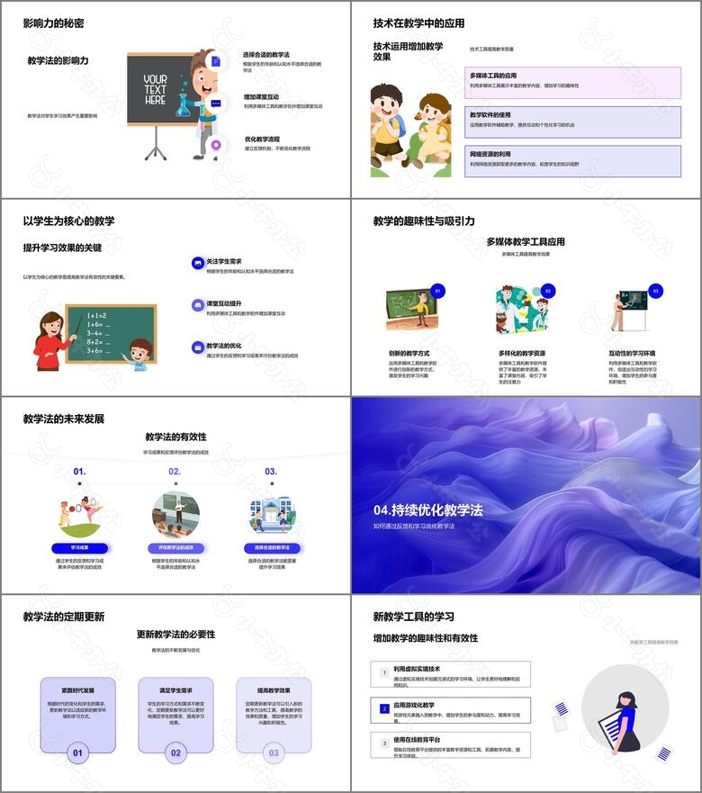 教学法工具更新训练PPT模板no.3