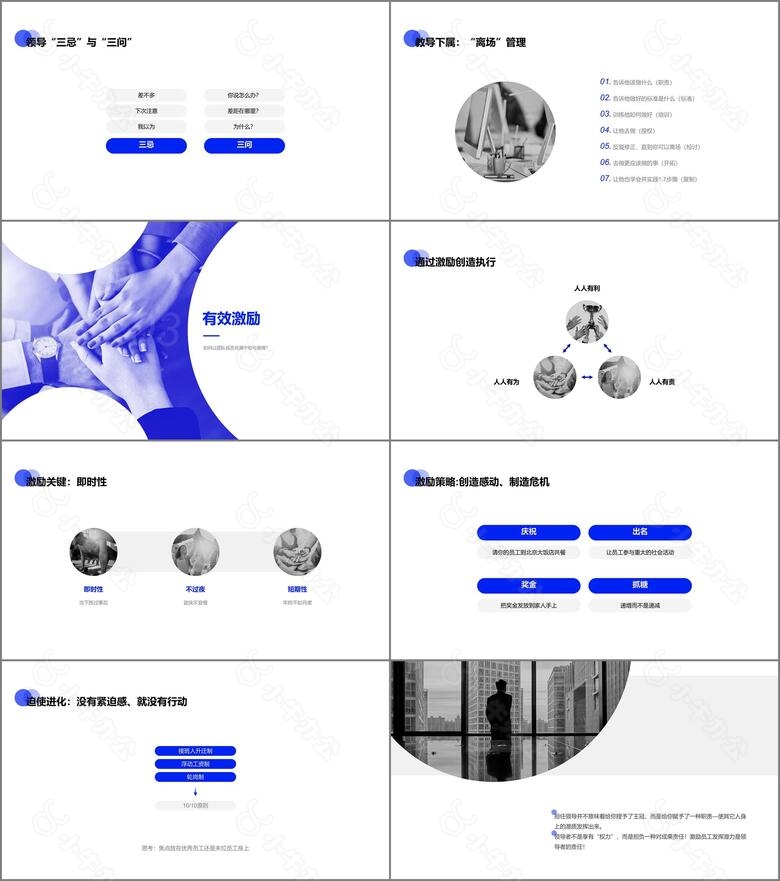 蓝色商务入职员工团队建设培训课件PPT下载no.4