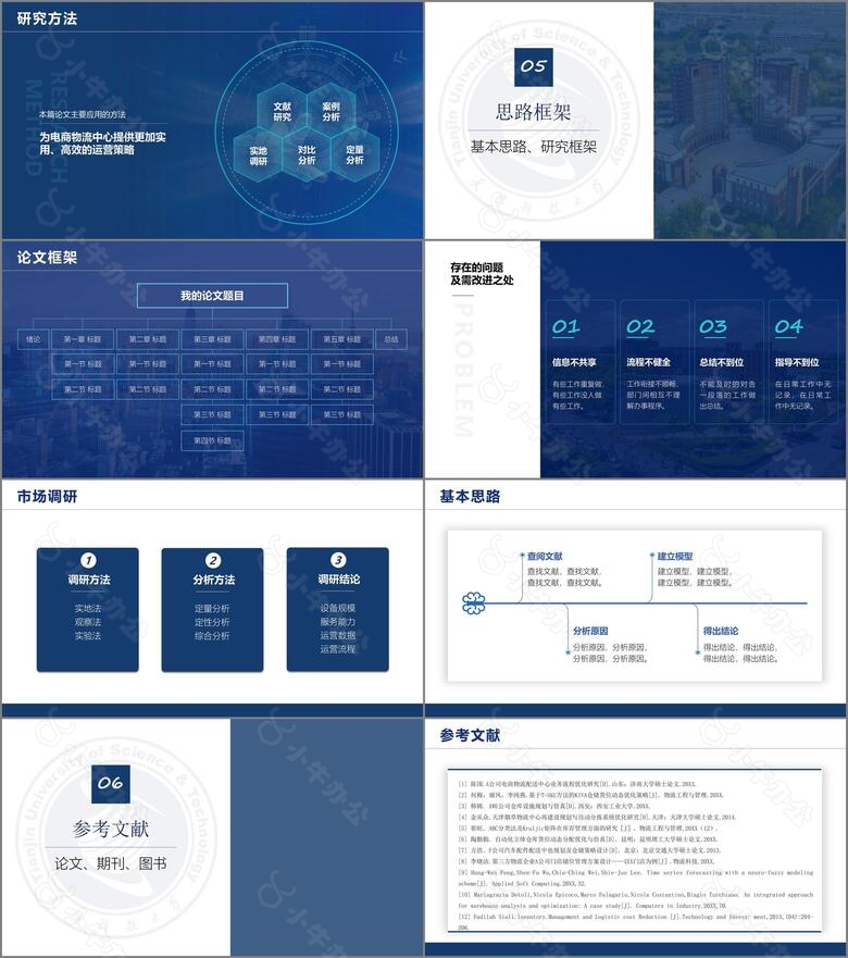 天津科技大学专用演示PPT模板no.3