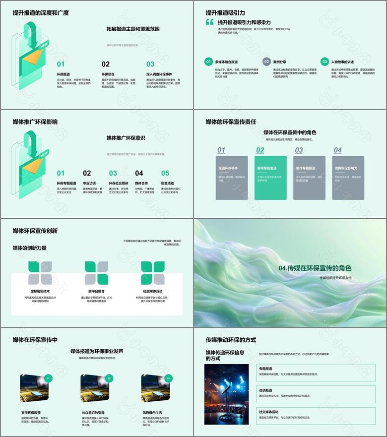 环保宣传媒体策略PPT模板no.3