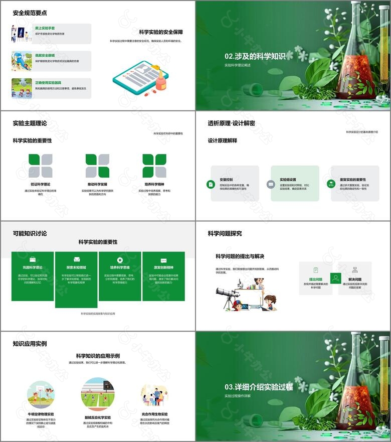 科学实验操作演示PPT模板no.2