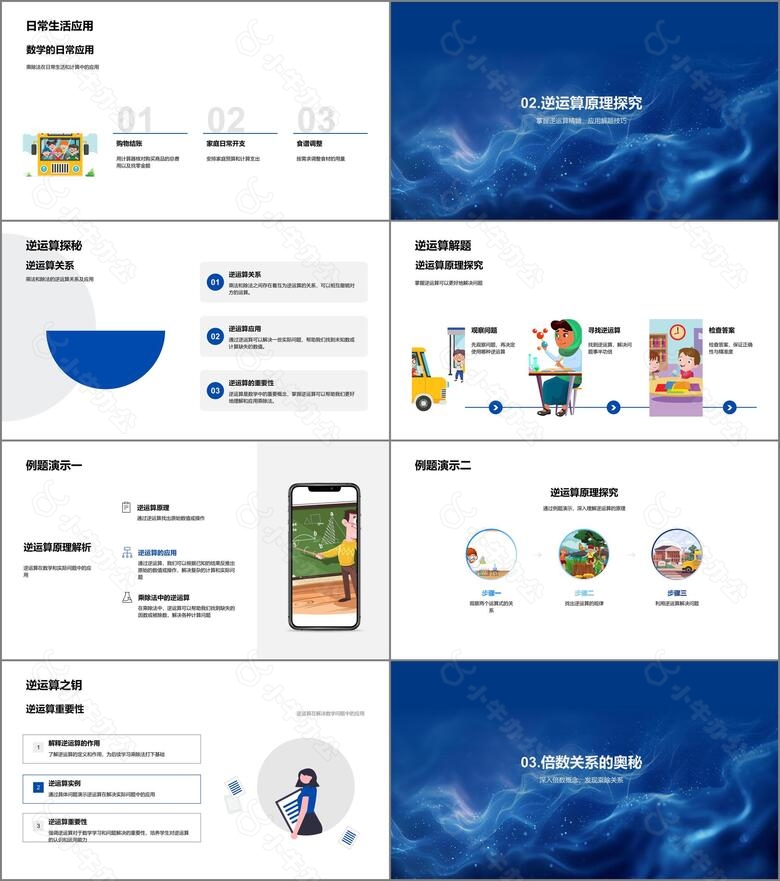 乘除法教学课件PPT模板no.2