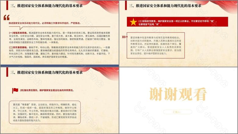 二十届三中全会学习辅导百问推进国家安全体系和能力现代化党课pptno.4