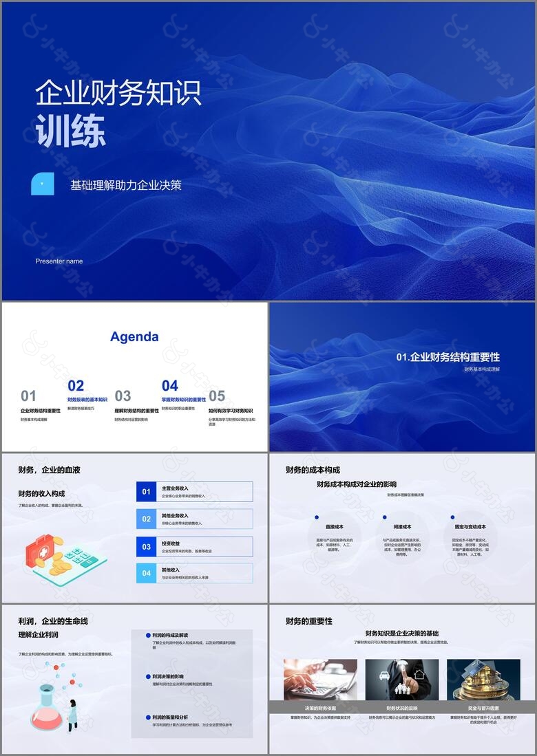 企业财务知识训练PPT模板