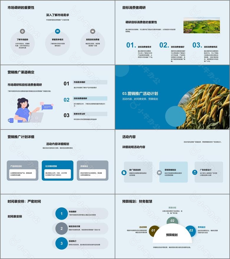商务风农林牧渔营销策划PPT模板no.2
