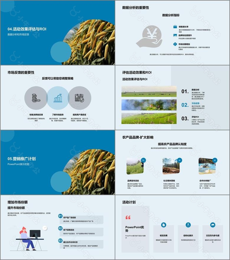 商务风农林牧渔营销策划PPT模板no.3