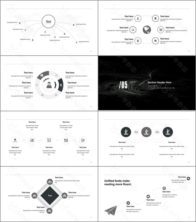 黑色科技智能工程项目汇报工作总结PPT下载no.4