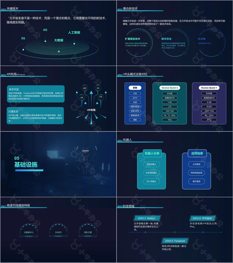 科技风元宇宙介绍PPT模板no.4