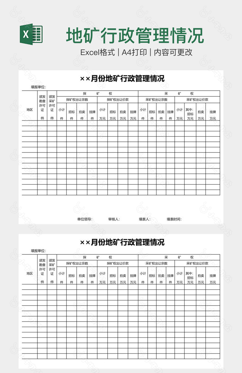 地矿行政管理情况