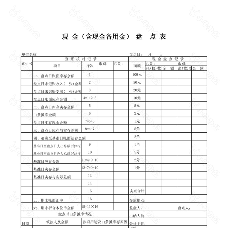 银行存款余额调节表no.2