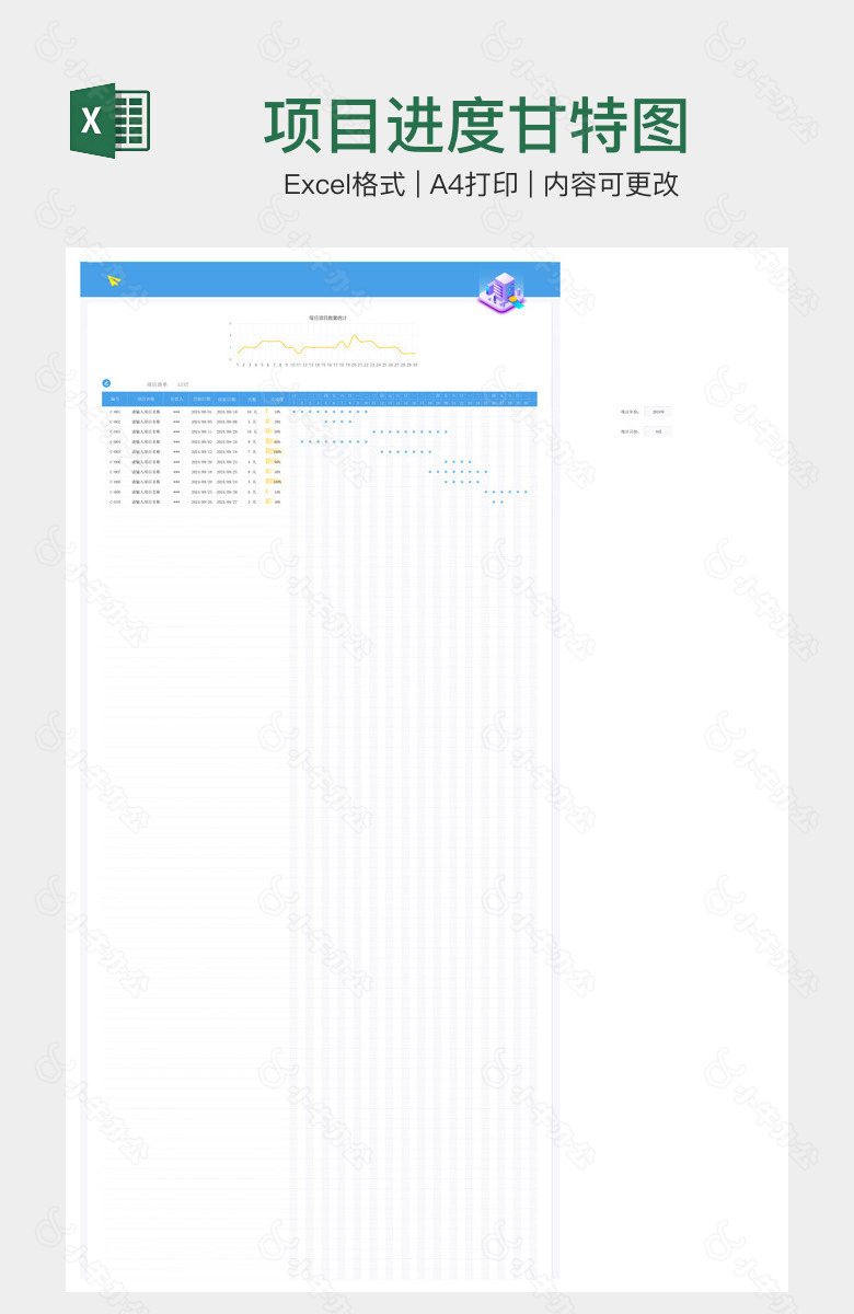 项目进度甘特图