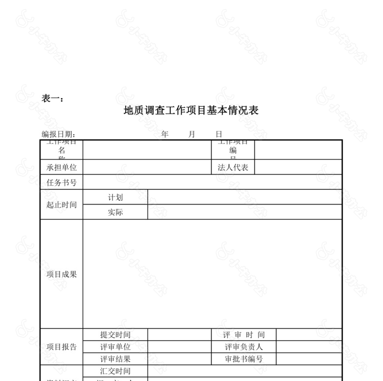 地质调查费用报表no.2