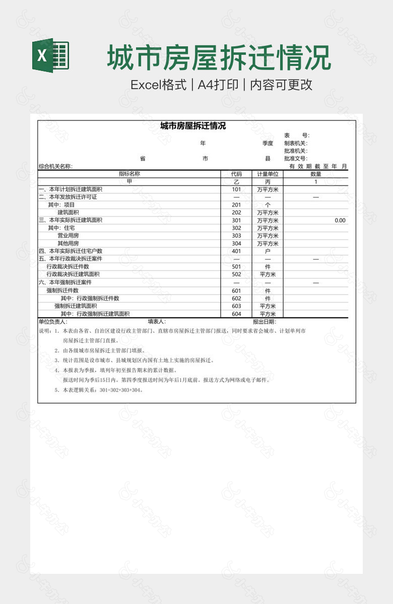 城市房屋拆迁情况