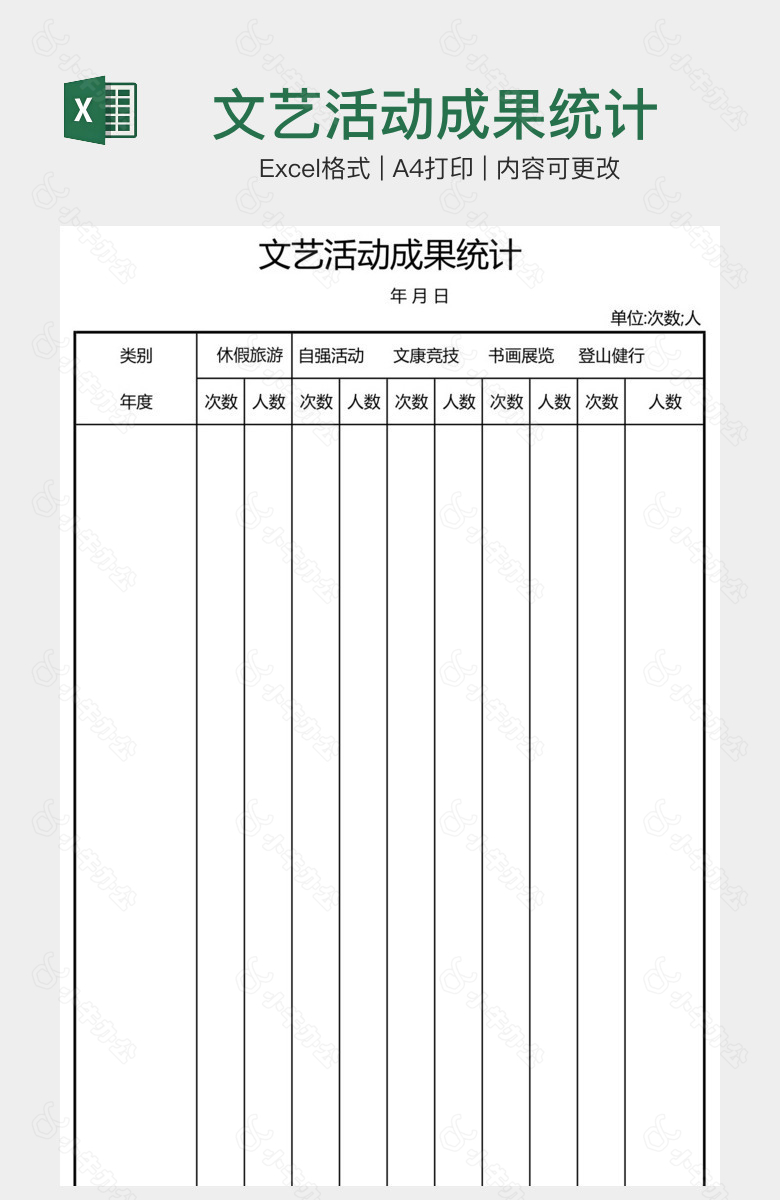 文艺活动成果统计