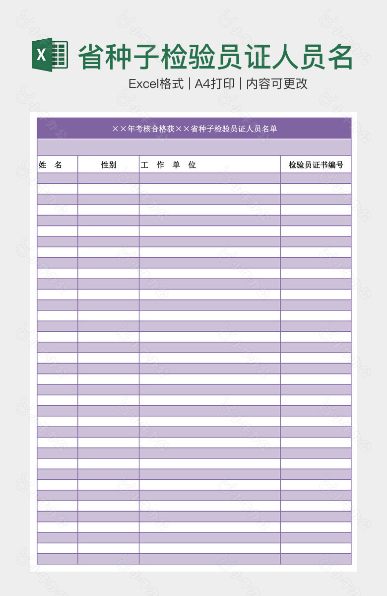 省种子检验员证人员名单